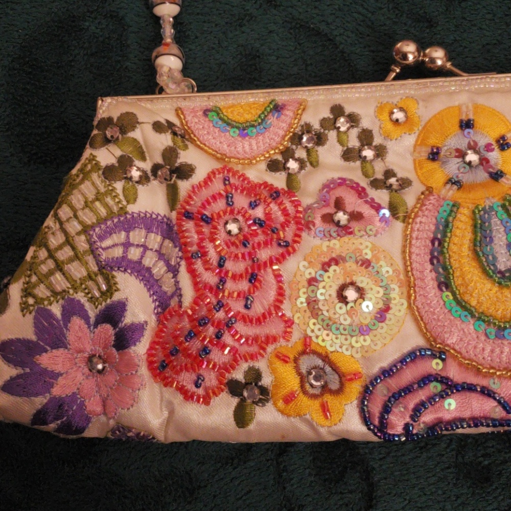 Vintage Beaded Clutch